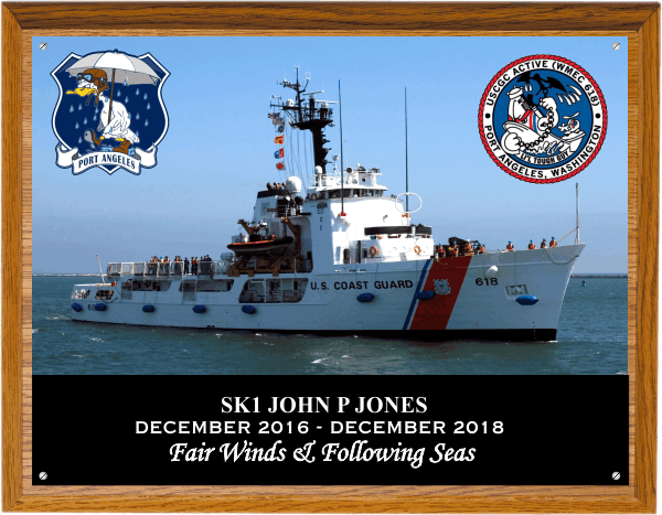 USCGC ACTIVE (WMEC 618) Departure Plaque